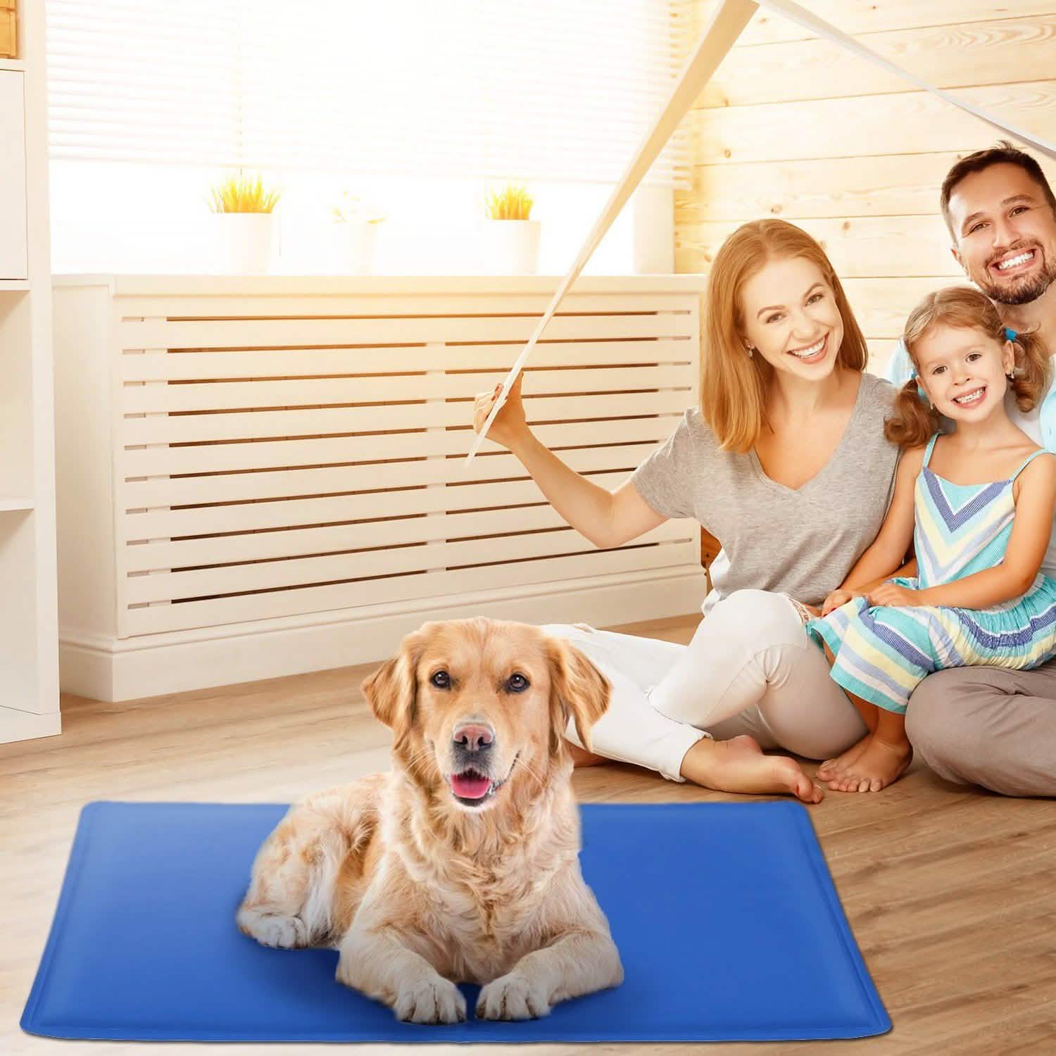 Pressure Activated Pet Gel Self Cooling Mat Pad Pet Supplies - Tophatter Daily Deals