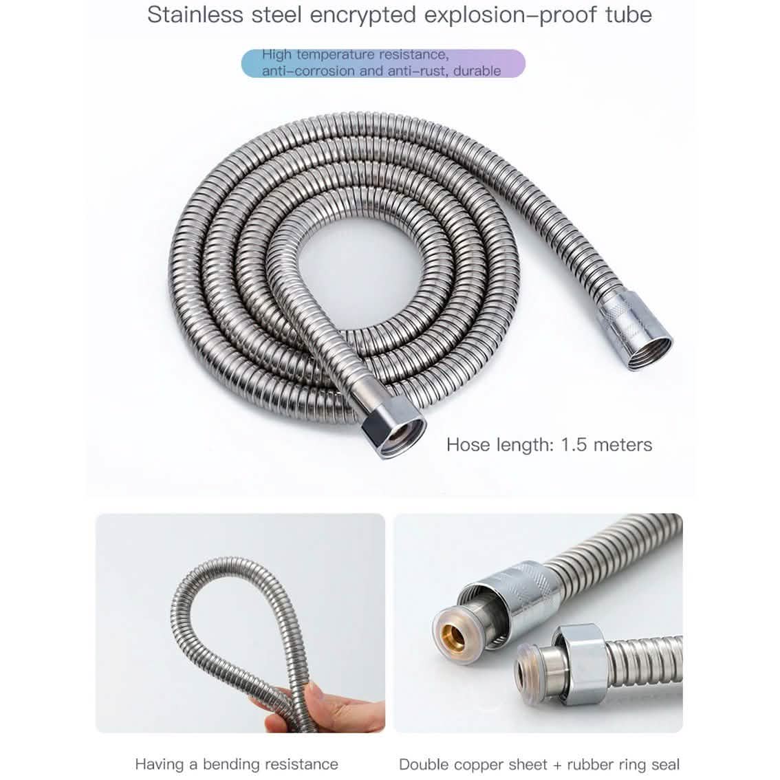 Pressurized Rain Shower Set Bath - Tophatter Daily Deals