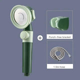Pressurized Rain Shower Set Green Set 3 Bath - Tophatter Daily Deals