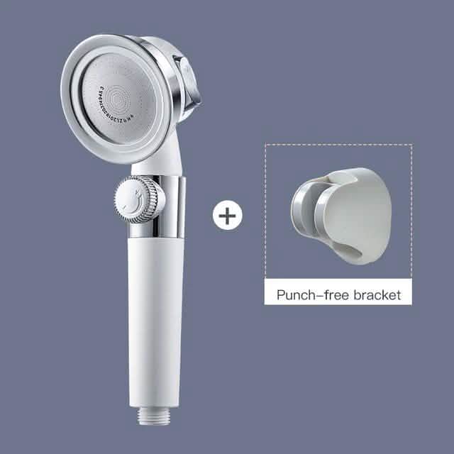 Pressurized Rain Shower Set White Set 2 Bath - Tophatter Daily Deals