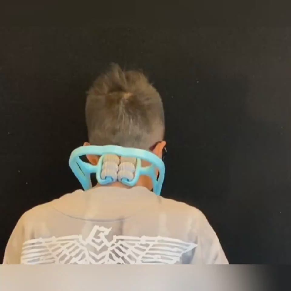 The 6-wheel Neck Massager is a plastic pressure point therapy neck massage tool that can help to relieve pain and tension in the neck, shoulders, and upper back. It is easy to use and can be applied to any area of the body that is experiencing pain or tension. The massager has six wheels that rotate independently, providing a deep tissue massage that targets pressure points. The neck massager is also great for relieving stress, tension headaches, and migraines. Tophatter Online Shopping Website