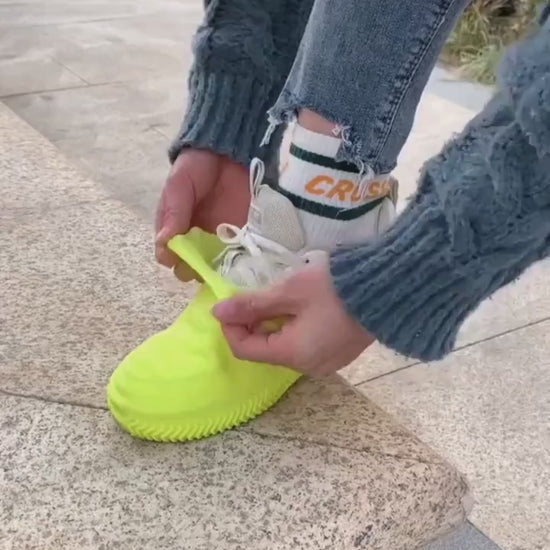 Waterproof Reusable Shoe Covers - Latex Material, Multiple Colors, Durable Protection for Outdoor Use Tophatter Shopping