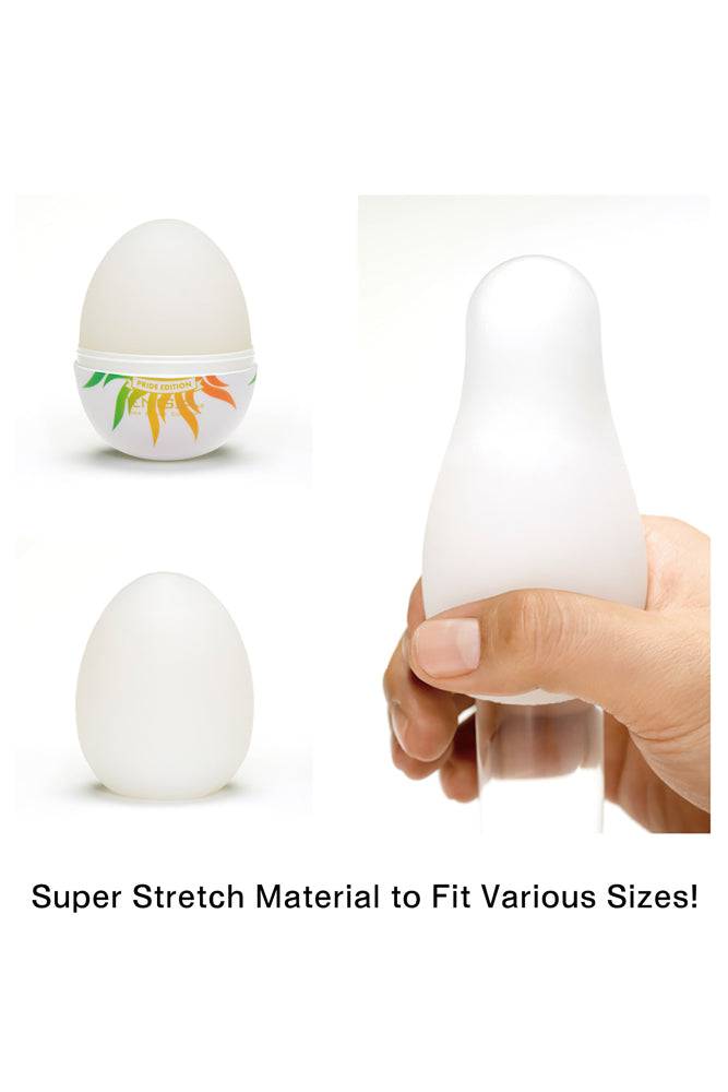 Tenga - Egg - Shiny - Pride Edition - Textured Egg Masturbator Sex Toy - Tophatter Daily Deals