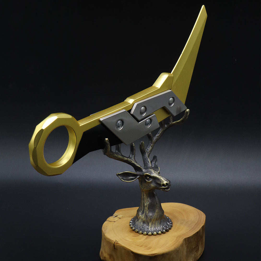 Creative Metal Elk Head Wooden Stand - Tophatter Daily Deals