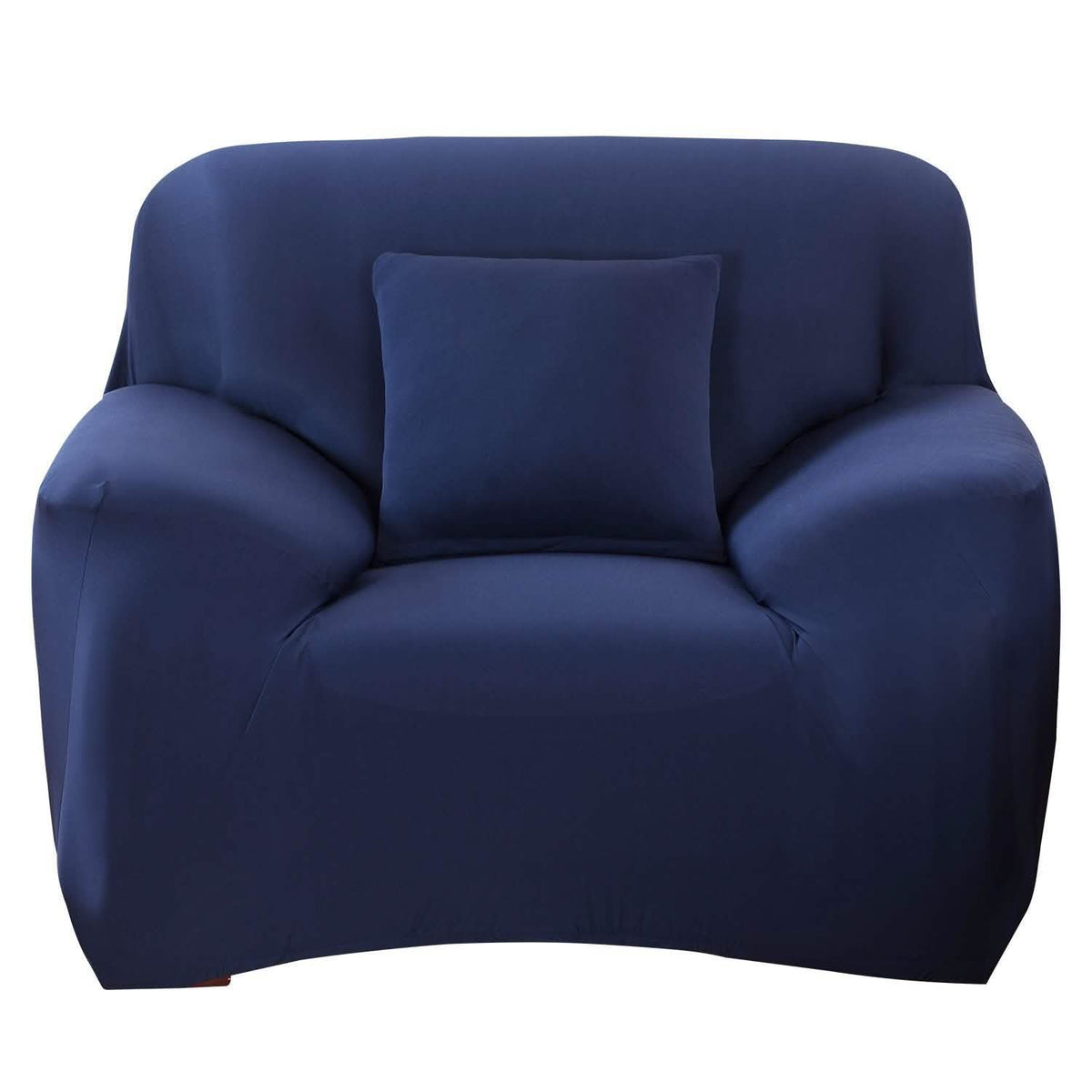 Printed Stretch Sofa Cover Chair Navy Blue Furniture & Decor - Tophatter Daily Deals