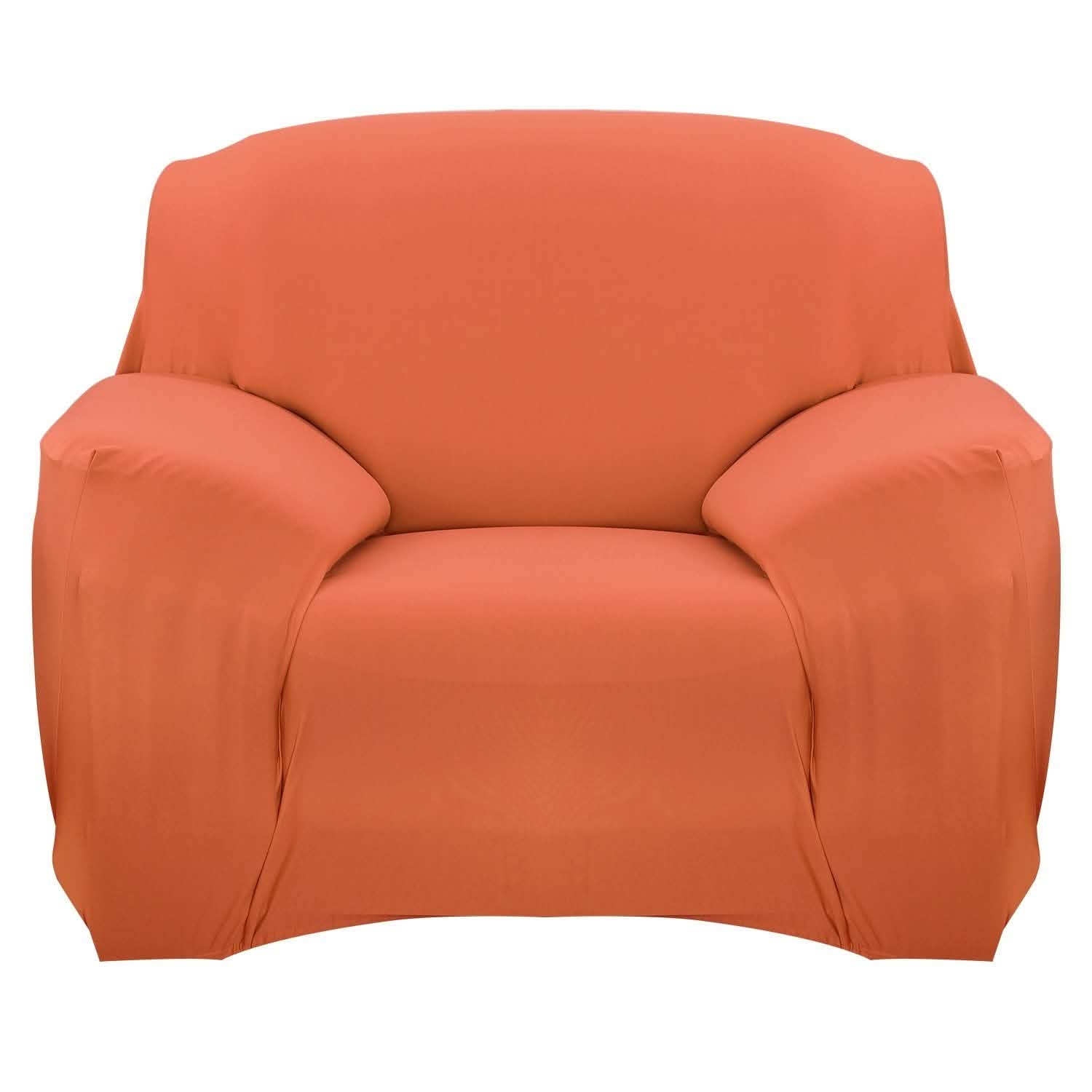 Printed Stretch Sofa Cover Chair Orange Furniture & Decor - Tophatter Daily Deals