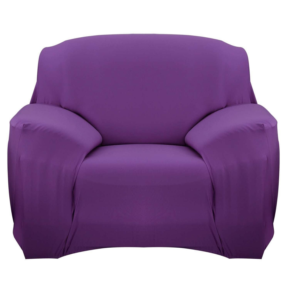 Printed Stretch Sofa Cover Chair Purple Furniture & Decor - Tophatter Daily Deals