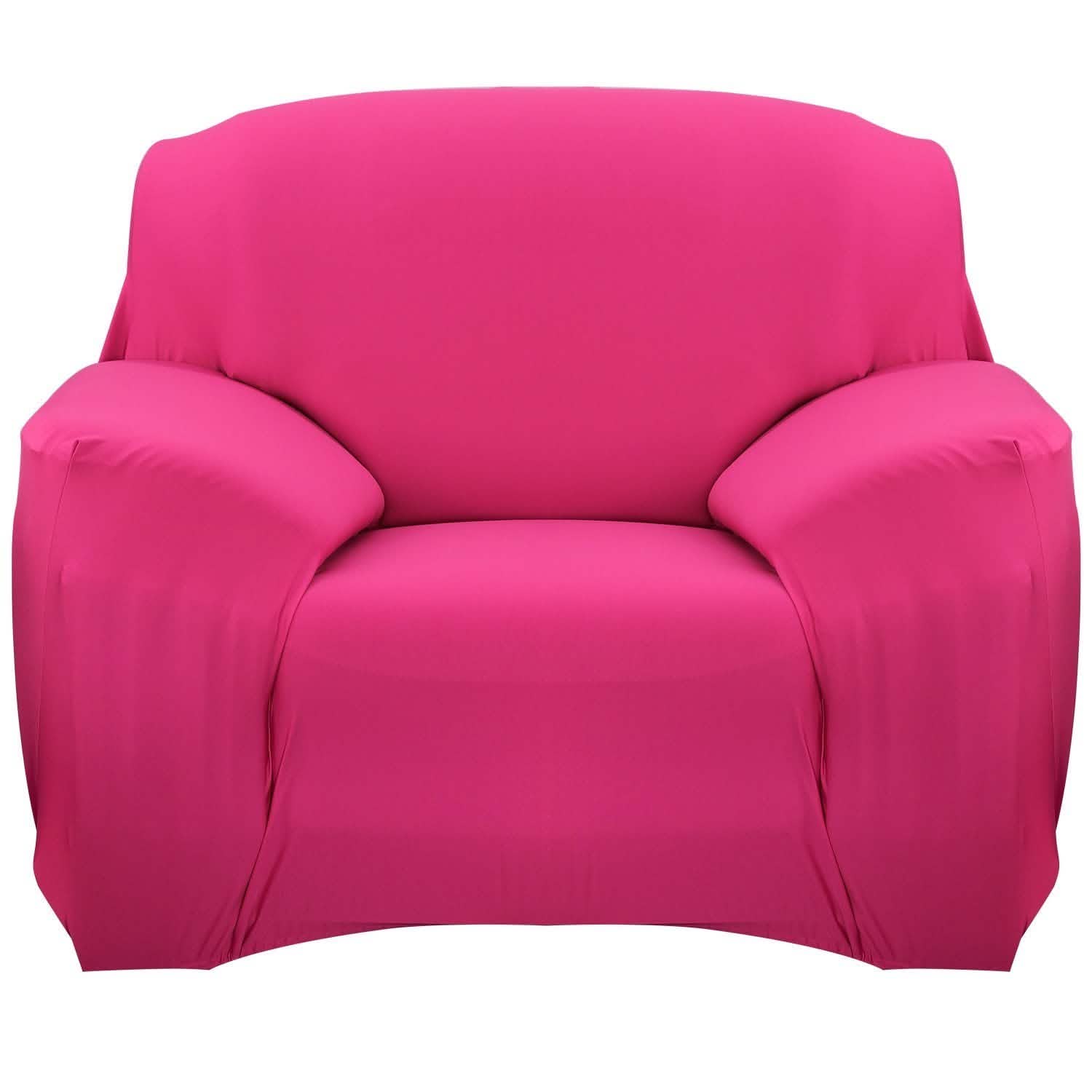 Printed Stretch Sofa Cover Chair Rose Red Furniture & Decor - Tophatter Daily Deals