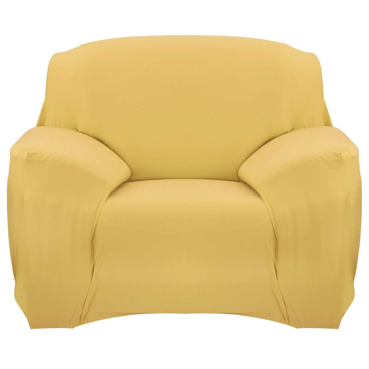 Printed Stretch Sofa Cover Chair Yellow Furniture & Decor - Tophatter Daily Deals