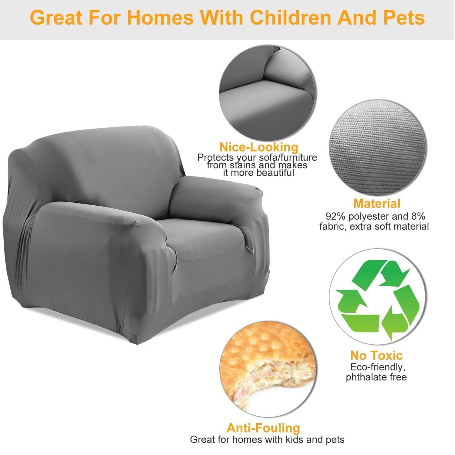 Printed Stretch Sofa Cover Furniture & Decor - Tophatter Daily Deals