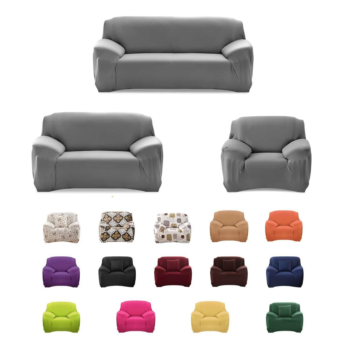Printed Stretch Sofa Cover Furniture & Decor - Tophatter Daily Deals