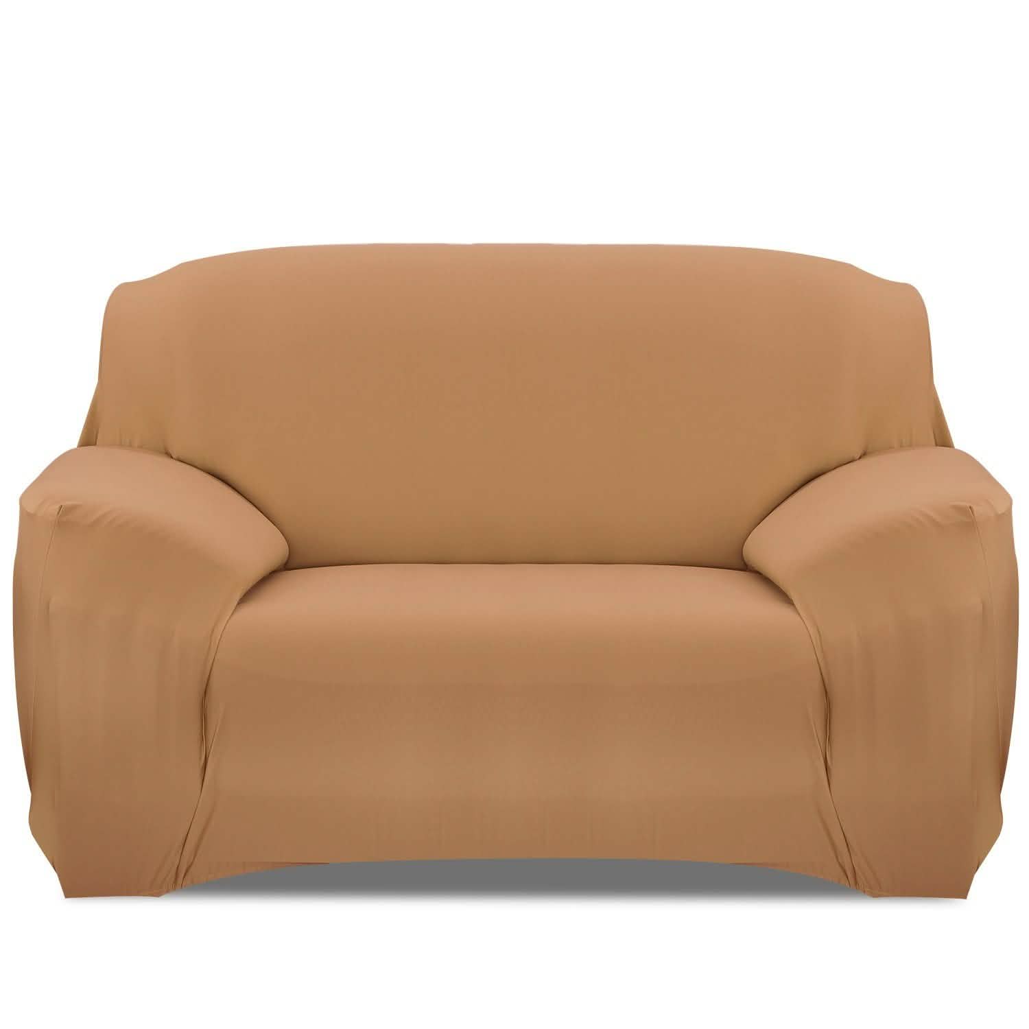 Printed Stretch Sofa Cover Loveseat Camel Furniture & Decor - Tophatter Daily Deals