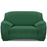 Printed Stretch Sofa Cover Loveseat Dark Green Furniture & Decor - Tophatter Daily Deals