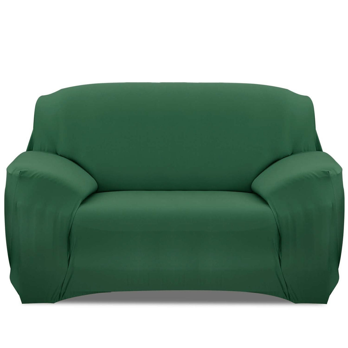 Printed Stretch Sofa Cover Loveseat Dark Green Furniture & Decor - Tophatter Daily Deals