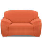 Printed Stretch Sofa Cover Loveseat Orange Furniture & Decor - Tophatter Daily Deals