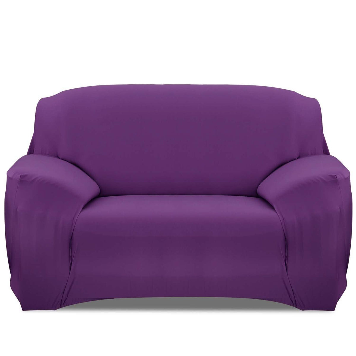 Printed Stretch Sofa Cover Loveseat Purple Furniture & Decor - Tophatter Daily Deals