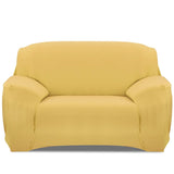 Printed Stretch Sofa Cover Loveseat Yellow Furniture & Decor - Tophatter Daily Deals