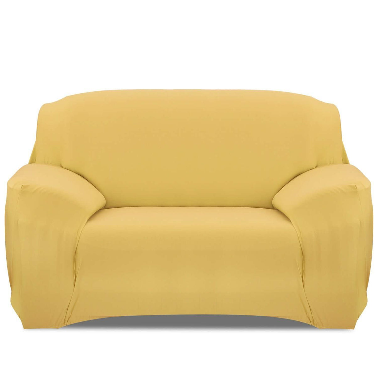 Printed Stretch Sofa Cover Loveseat Yellow Furniture & Decor - Tophatter Daily Deals