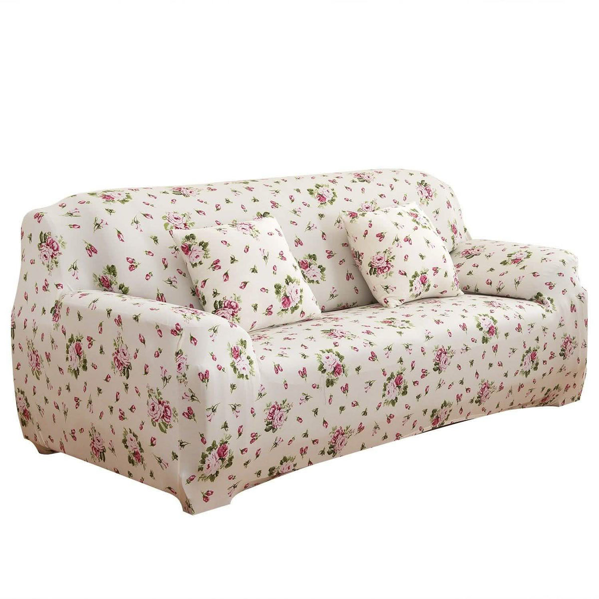 Printed Stretch Sofa Cover Sofa Euro Pink Furniture & Decor - Tophatter Daily Deals