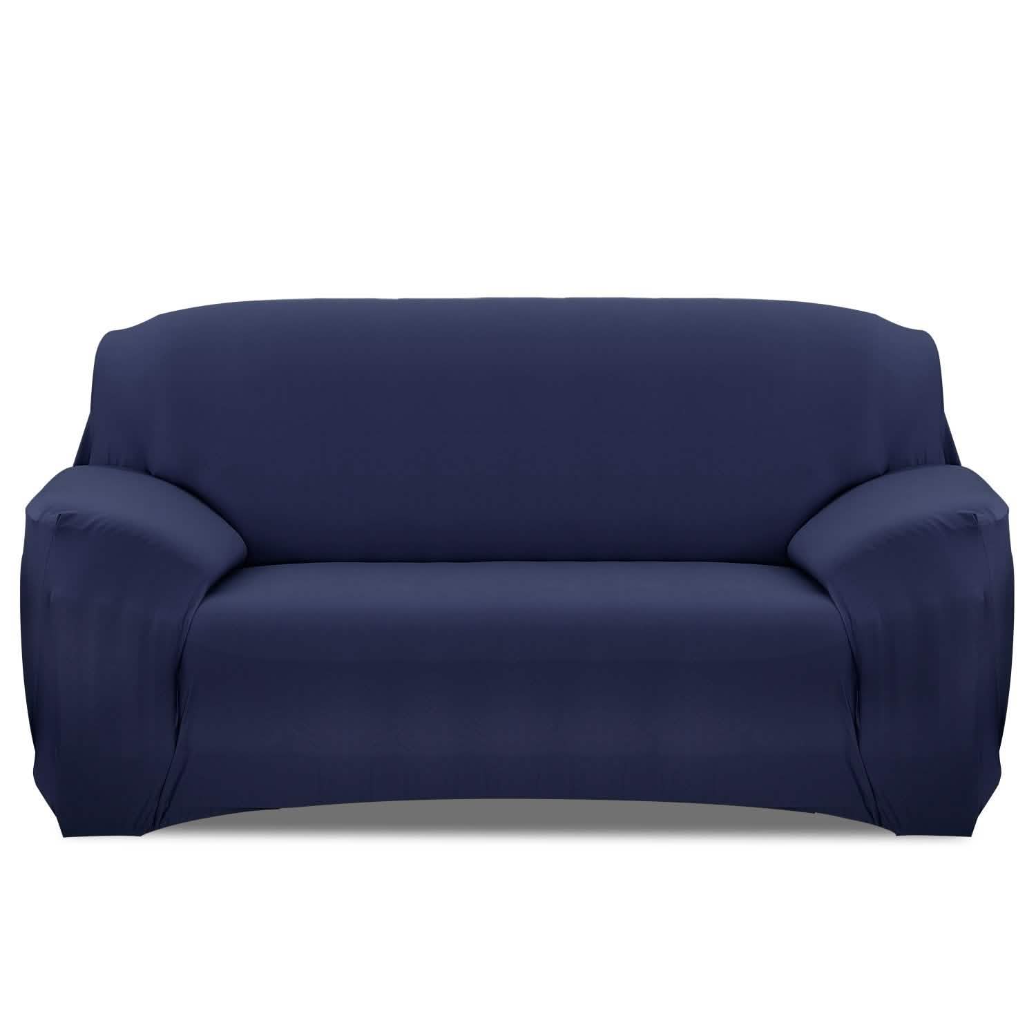 Printed Stretch Sofa Cover Sofa Navy Blue Furniture & Decor - Tophatter Daily Deals