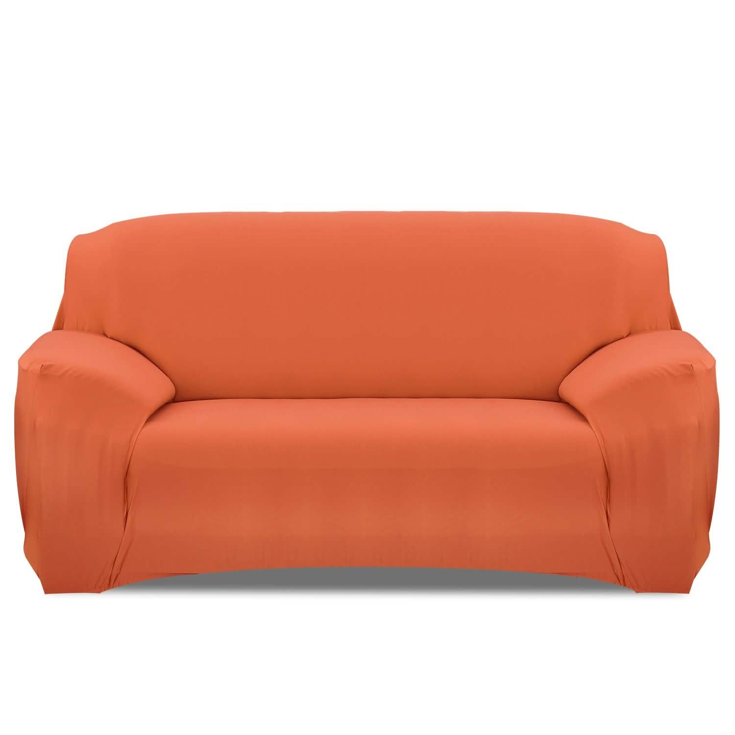 Printed Stretch Sofa Cover Sofa Orange Furniture & Decor - Tophatter Daily Deals