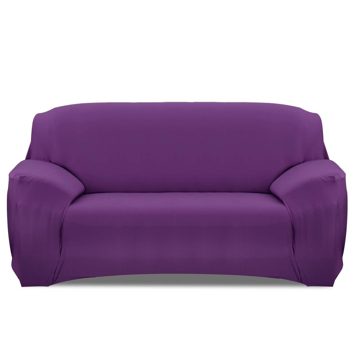 Printed Stretch Sofa Cover Sofa Purple Furniture & Decor - Tophatter Daily Deals