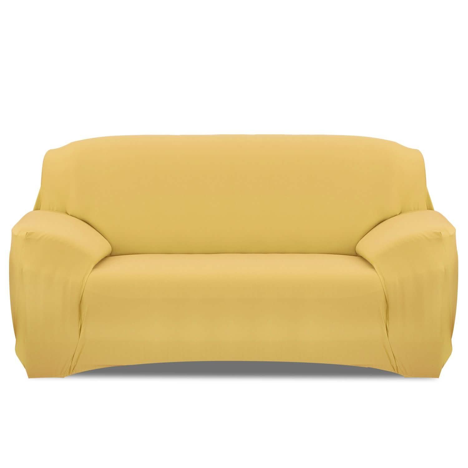 Printed Stretch Sofa Cover Sofa Yellow Furniture & Decor - Tophatter Daily Deals