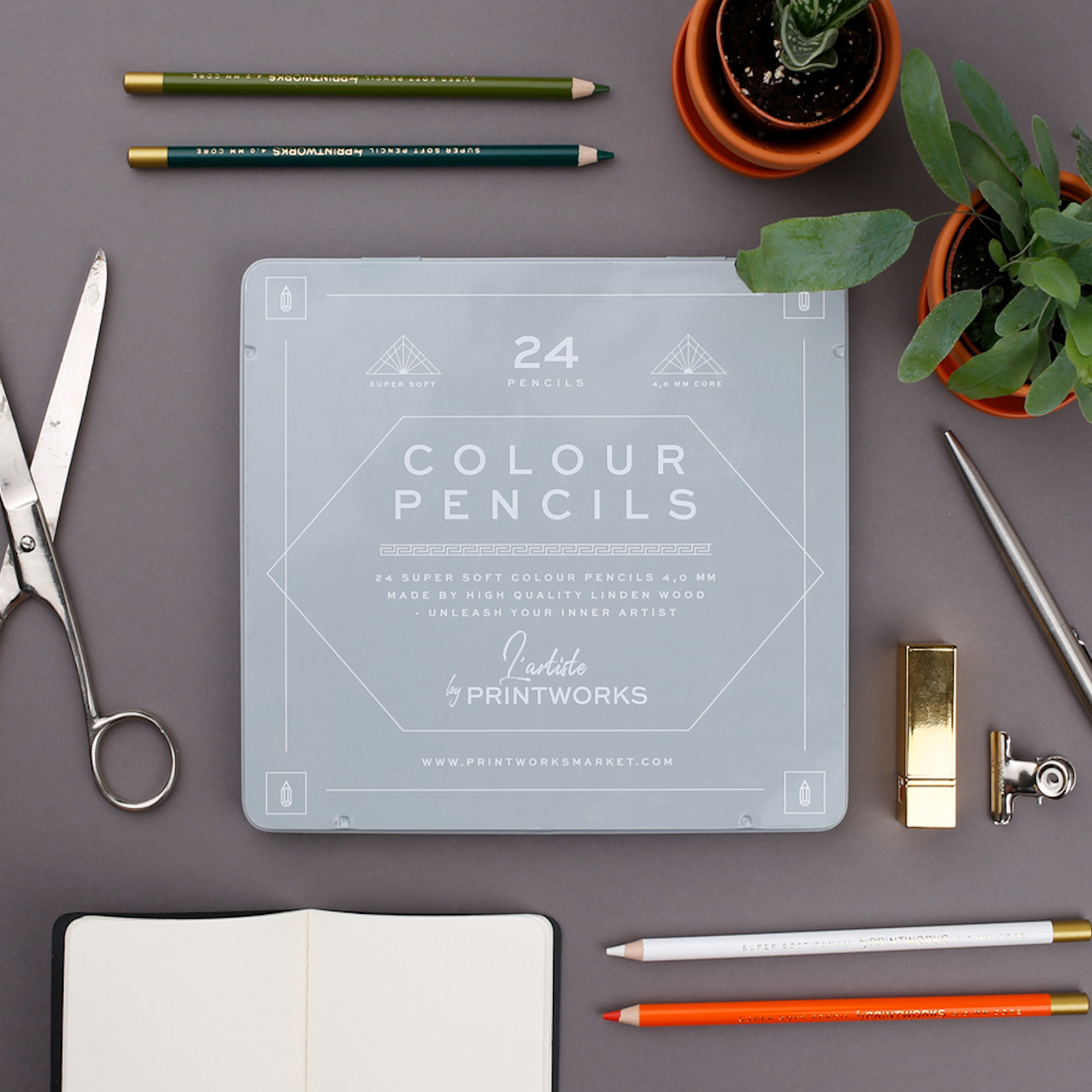 Colour pencils - Classic (24-set) - Tophatter Daily Deals
