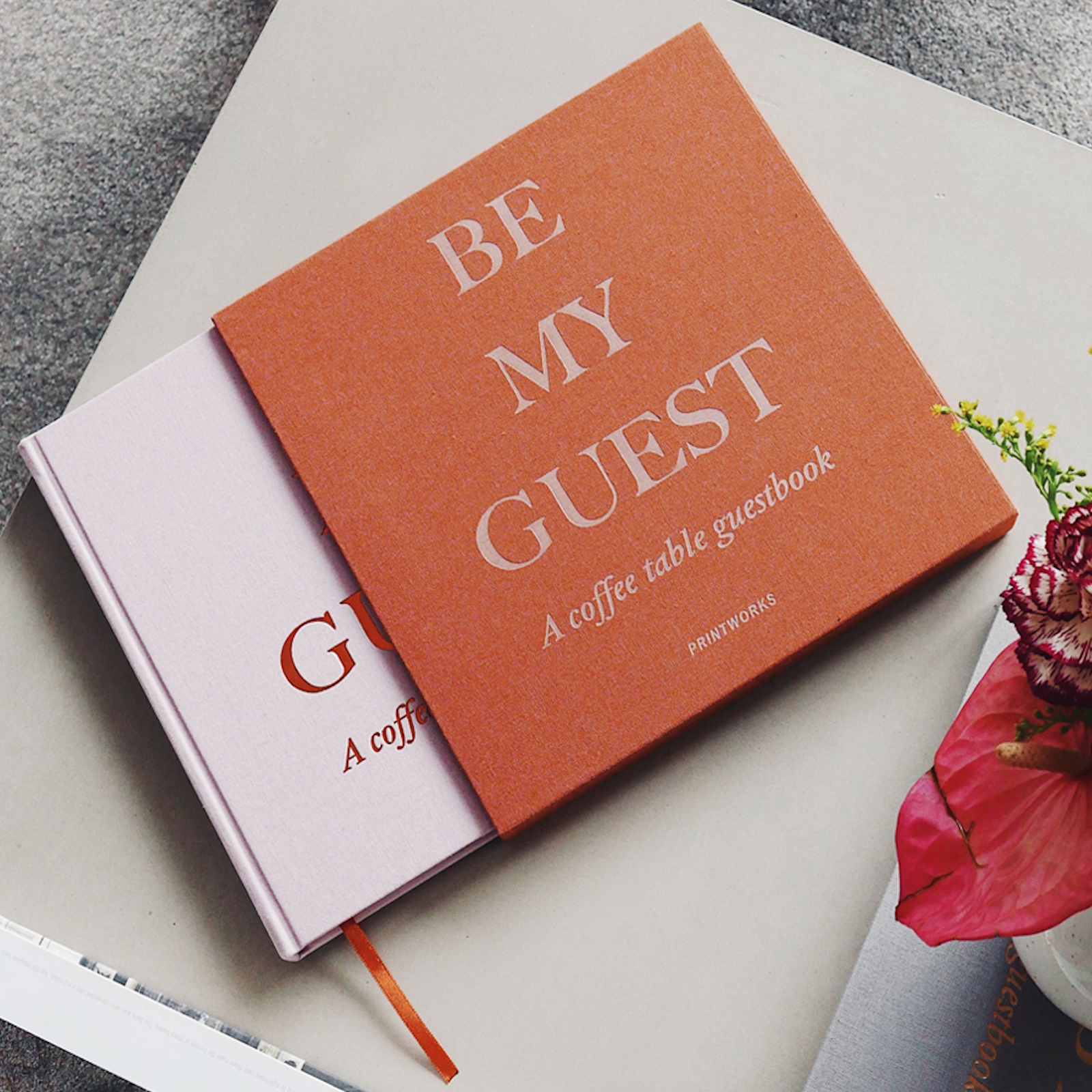Guest Book (Rust/Pink) - Tophatter Daily Deals