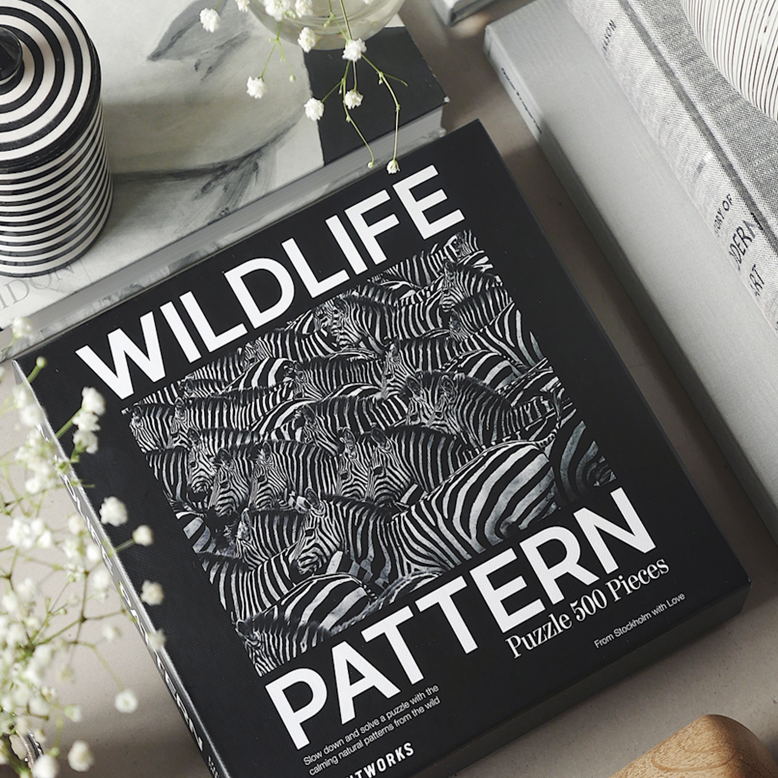 Puzzle - Wildlife Pattern, Zebra (500 pieces) - Tophatter Daily Deals