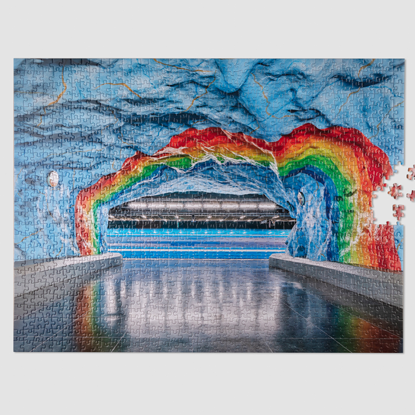 Puzzle - Subway Art, Rainbow - Tophatter Daily Deals