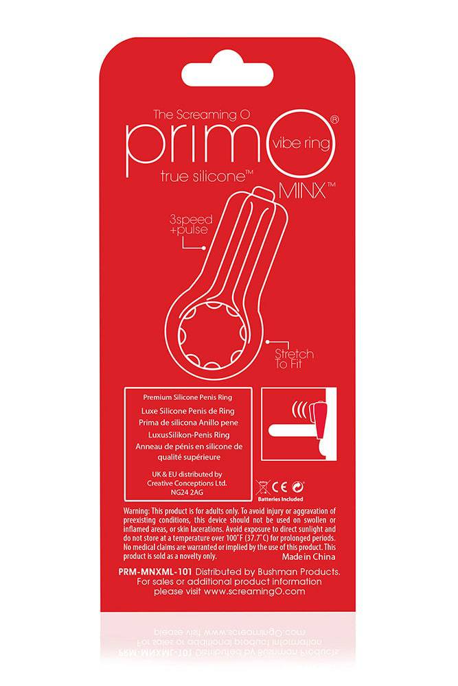 Screaming O - PrimO - Minx Vibrating Cock Ring - Merlot Sex Toy - Tophatter Daily Deals
