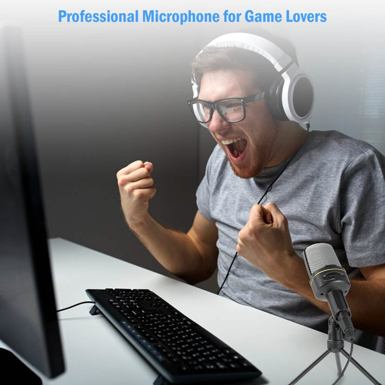 Pro Condenser Microphone with Tripod Audio Accessories - Tophatter Daily Deals