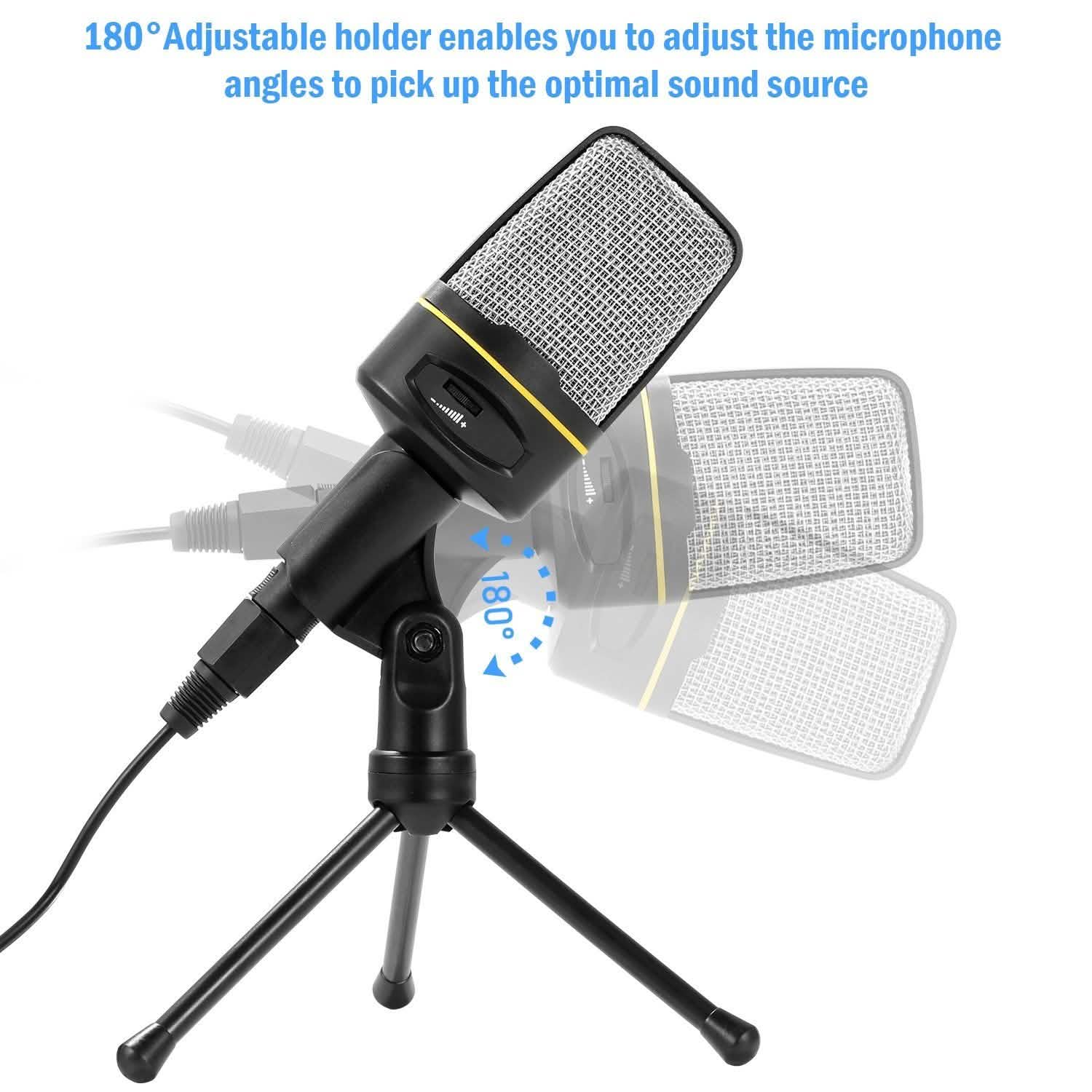 Pro Condenser Microphone with Tripod Audio Accessories - Tophatter Daily Deals