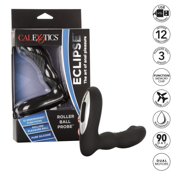 Eclipse Roller Ball Probe in Black Anal Sex Toys - Tophatter Daily Deals
