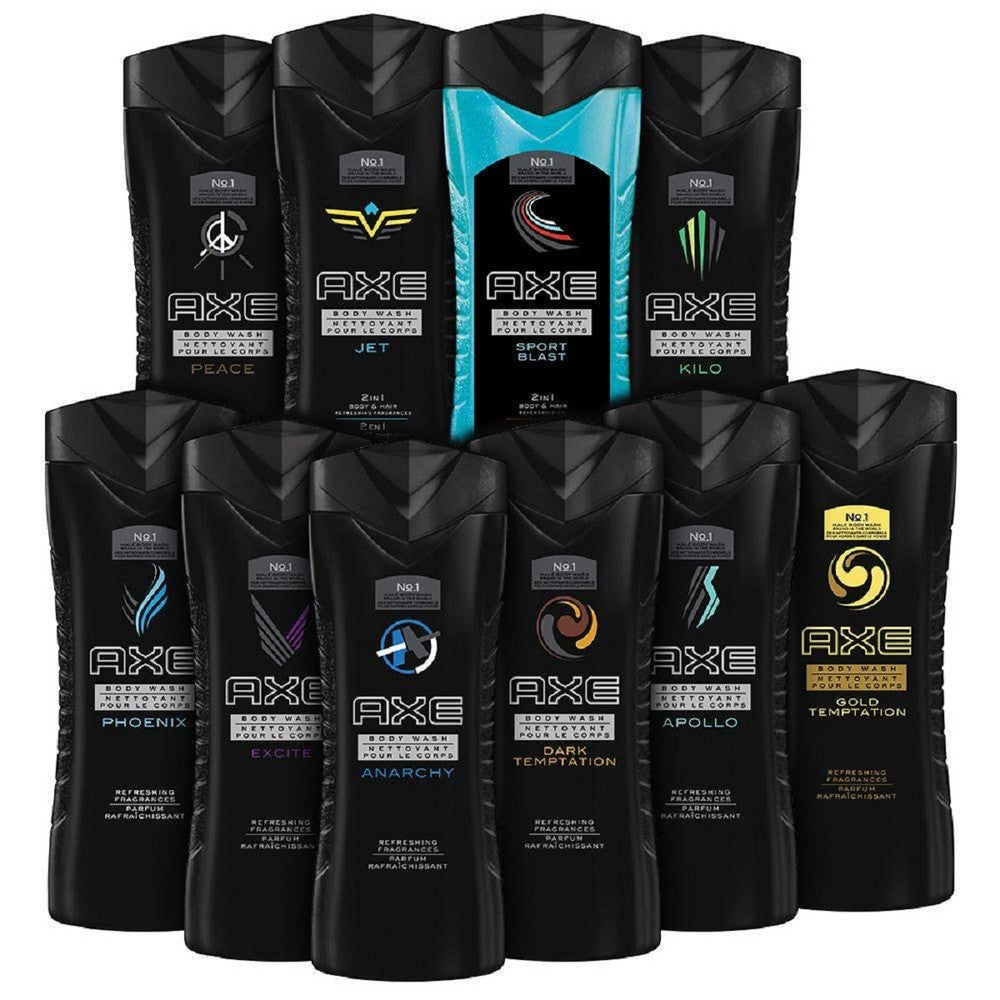 10-Pack AXE Shower Gel / Body Wash 8.45 oz - Assorted Scents Beauty & Personal Care - Tophatter Daily Deals