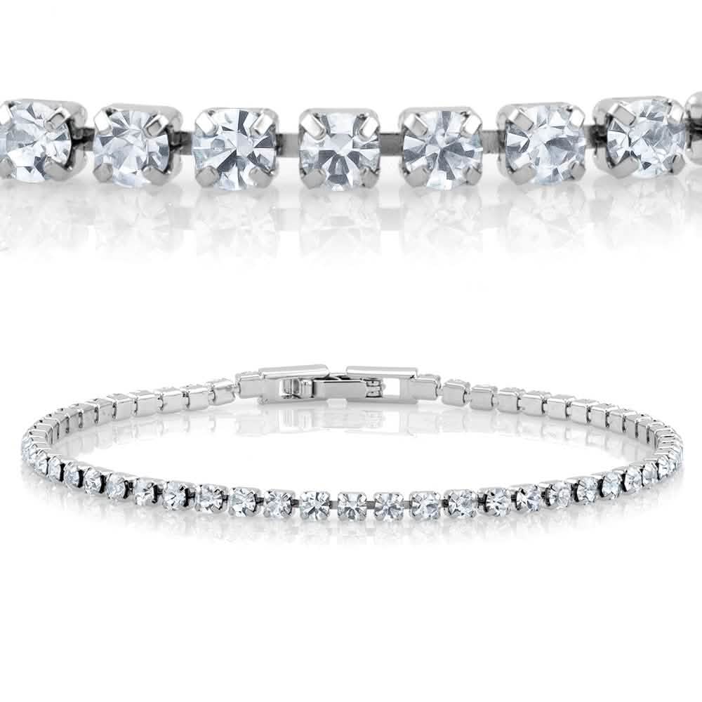 Classic CZ Eternity Bracelet Bracelets - Tophatter Daily Deals