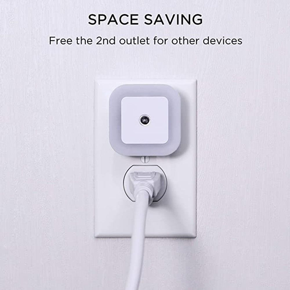 Hakol LED Night Light Lamp with Smart Sensor Dusk to Dawn Sensor, Daylight White, 0.5W Plug-in, 6-Pack Indoor Lighting - Tophatter Daily Deals