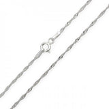 Italian Sterling Silver Necklace — 4 Chain Styles Necklaces - Tophatter Daily Deals