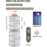 3 pack Travel Pill Organizer Moisture Proof Pills Box for Pocket Daily 12 Grids Pill Case Portable Medicine Vitamin Holder Health & Wellness - Tophatter Daily Deals