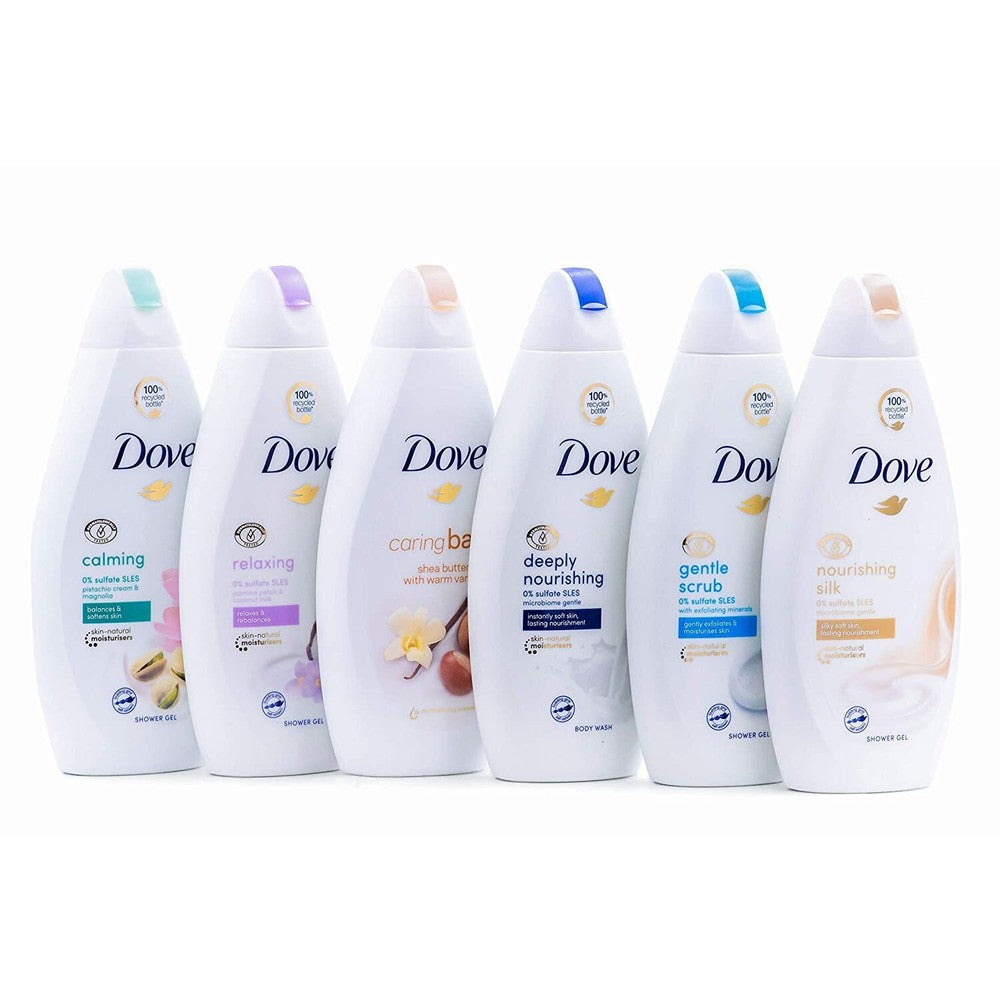 6-Pack Dove Body Wash Shower Gel Beauty & Personal Care - Tophatter Daily Deals