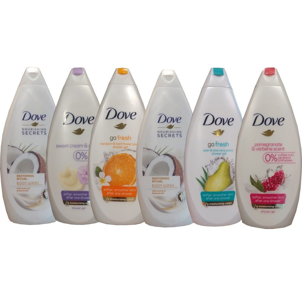 6-Pack Dove Body Wash Shower Gel Beauty & Personal Care - Tophatter Daily Deals