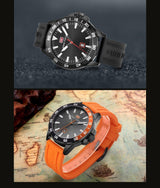 Sport Orange Mens Watch Waterproof Quartz Analog Watches Fashion Silicone Strap Classic Design For Men Watches - Tophatter Daily Deals