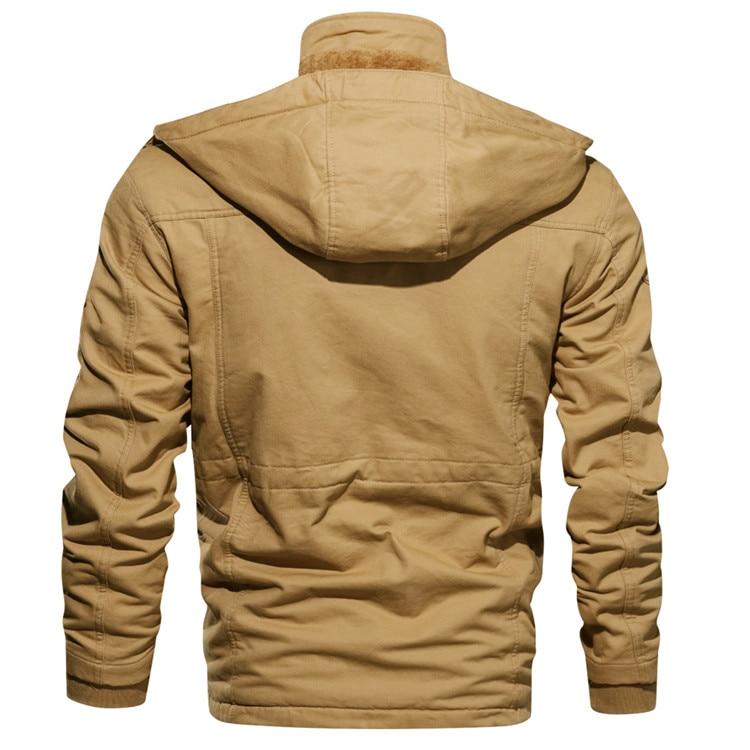 Warm Windproof Men's Jacket – Structured, Cotton, for Winter - Tophatter Daily Deals