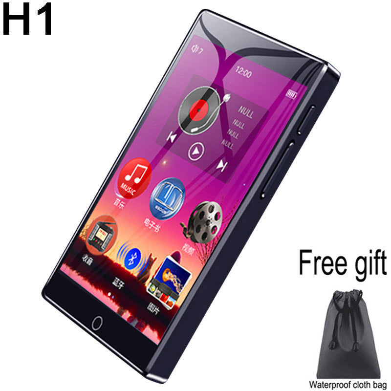 RUIZU H1 4 inch Touch Screen Bluetooth 5.0 MP3 Player With Built-in Speaker Support FM Radio Recording Video E-book - Tophatter Daily Deals