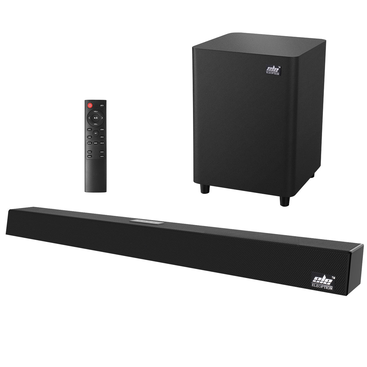120W Home Theater Sound System Soundbar 2.1 TV Bluetooth Speaker Support Optical AUX Coaxial Sound Bar Subwoofer Speakers For TV - Tophatter Daily Deals