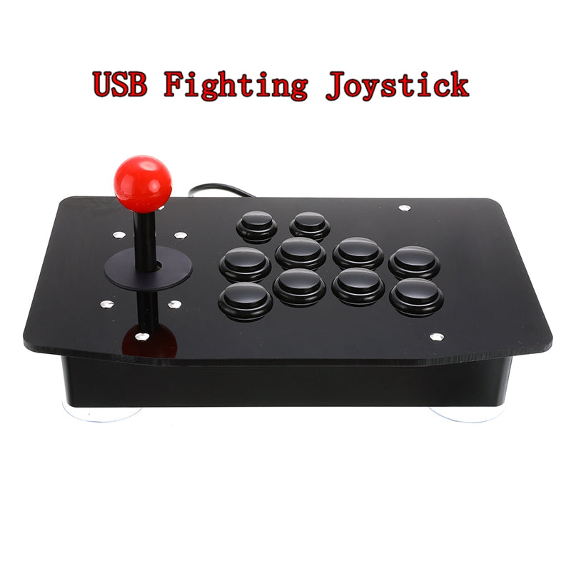 Arcade Joystick 10 Buttons USB Fighting Stick Joystick Gaming Controller Gamepad Video Game For PC Consoles - Tophatter Daily Deals