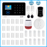 Awaywar Wireless WIFI GSM RFID TFT Security Alarm System kit APP Remote Control Burglar Touch Keyboard Smart Home - Tophatter Daily Deals
