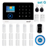 Awaywar Wireless WIFI GSM RFID TFT Security Alarm System kit APP Remote Control Burglar Touch Keyboard Smart Home Set G - Tophatter Daily Deals