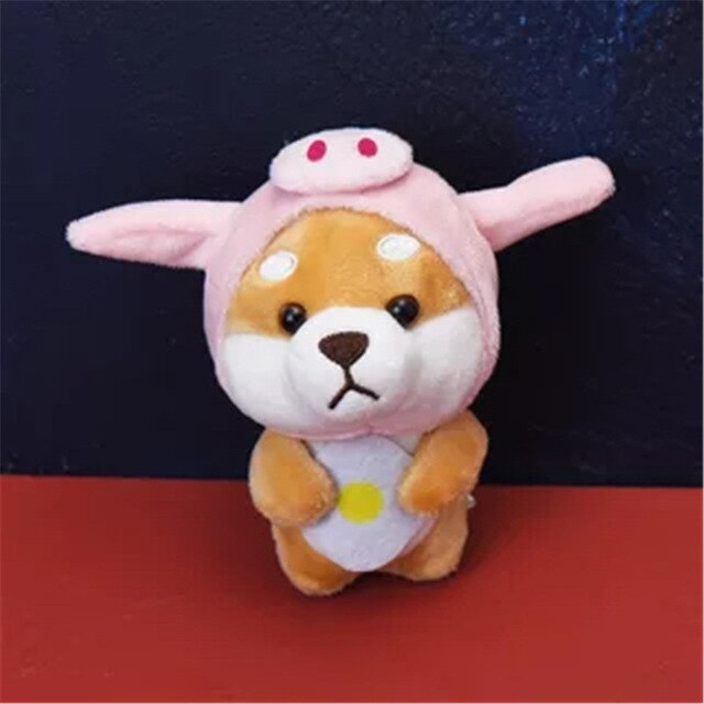 Corgi Shiba Inu Dog Puppy Plush Keychain Pink Animals - Tophatter Daily Deals